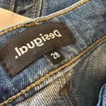 Desigual ‎ Boho Embroidered Crystal Embellished Straight Leg Jean US 4 New Photo 8