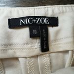 Nic+Zoe  White Dress Pants Size‎ 10 Rayon Cotton & Spandex Photo 1