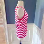 IZOD  Pink Striped Cotton Tank Reversible New Photo 7