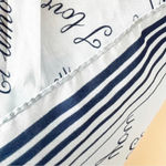 Vintage I Love You Square Scarf French Spanish German English Valentine’s Day Blue Photo 4