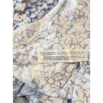 ZARA Womens Dress Blue Midi Floral Ditsy Shirtdress Linen Short Sleeve Medium Photo 9