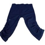 Lululemon In The Flow Crop Inkwell Navy Blue Yoga Tights 2013 Release size 8 Photo 2