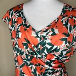 Plus Size 2XL Orange Citrus Fruit Print Romper V Photo 1