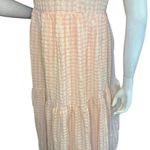 Calixta Gorg Pink Plaid Ruffle Dress Size Small .#87 White Photo 11