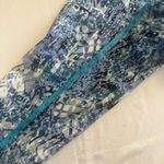 Nine West New Chrystie Capri Pants Women 6 Blue Multi Soft Twill Stretch Cuffed Photo 6