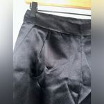 8PM Women’s Black Satin Pleated High Waist‎ Wide Leg Long Shorts NWT Size XS Photo 4