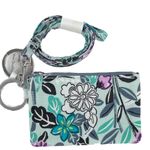 Vera Bradley Penelope’s Garden Lighten Up Zip ID and Lanyard, Green, Purple Photo 5