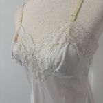 Vintage Sears White Short Slip Dress Lace Sz 34 Photo 1