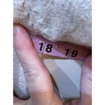 SIONI Ruffle Hem Crochet Open Back Tunic Size Large Cream Wool Sweater Boho Photo 7