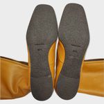 Vicini Tapeet Zipper Tall Leather Boot Front Zip Up Flat Riding Boots Sz 37.5 Brown Photo 7