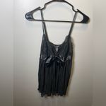Victoria's Secret  Lace & Chiffon Pleated Babydoll Chemise Black Size‎ L Photo 1