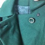 Vintage Deep Green Wool Double Breasted Overcoat Photo 4