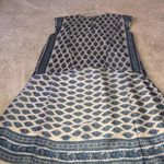 Madewell  XS Dress Ivory Blue Print Lightweight Photo 3