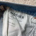 Mother The Dusty Cuff Fray Shoot to Thrill Jeans Blue Size 29 Photo 3