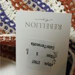 Rebellious One Stylish Wavy Crochet Tank Top - Brown, Blue, Cream Photo 2