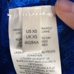 Free People  Lulu oversized waffle knit v-neck slouchy sweater in blue size XS Photo 11