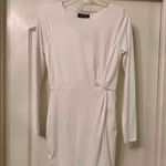 4S13NNA 4SI3NNA - Beautiful White Long Sleeved Ruched Dress - BNWT! Photo 0