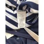 Womens Cocktail Party Mini Dress Navy White stripe size Small NWT Blue Photo 3
