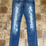 Bebe Carmen Tattered Ripped Faded Distressed Skinny Mid Rise Jeans 26 Photo 11