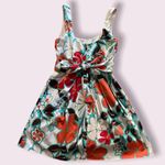 City Triangles Y2K Hawaiian floral print empire waist sundress Photo 1