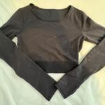 Lululemon Wunder Train Crop Top Long Sleeve Photo 2