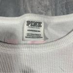 PINK - Victoria's Secret Victoria’s Secret PINK White Long Sleeve Shirt with Dog Logo; XS Women’s Photo 1