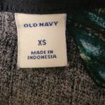 Old Navy Tropical Leaf Print Tank Top Summer Vacation Beachy Coastal Resort Cruise Sz XS Photo 2