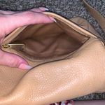 Fossil camel tan color cowhide leather fold over crossbody bag lots of details Photo 9