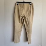 Neiman Marcus Khaki Slim Straight Leg Ponte Zip Side Pants Womens 8 Career Photo 4
