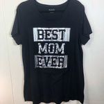 Childrens Place XL BEST MOM Black & Silver Short Sleeve T Photo 0