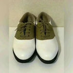 FootJoy  Golf Shoes Womens 10M Cleats Green Joy Vintage Retro Golfing Classic Photo 2