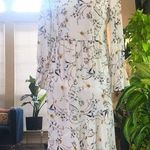 ASOS  Brand Autumn Floral Asymmetrical Midi Dress Photo 0