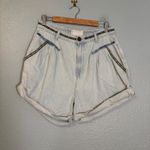 One Teaspoon  Streetwalkers High‎ Waist 80S Fit Denim Shorts Aztec Blue Size 30 Photo 3