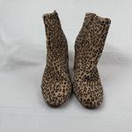 Gianni Bini  Leopard Print Ankle Boots Size 9.5M Block Heel Leather Upper‎ Photo 1