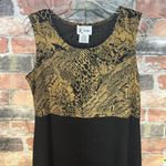 American Vintage Vintage K Studio Animal Print Black + Gold Maxi Dress & Jacket Set β Size 12 Photo 5