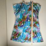 Marie Oliver Frida Dress Watercolor Small Mini Tiered Flowy Colorful Resort Photo 8