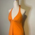 Tommy Bahama  orange halter mini dress size S Photo 3