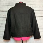 Allegra K  Black Double-Breasted Pea Coat Photo 2