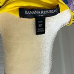 Banana Republic yellow and blue floral crepe wrap midi dress. Lined. Size 8P. Photo 5