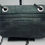 B Makowsky B. Makowski Green Croco Embossed Vintage Chain/Leather Strap Crossbody Photo 5