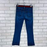 Veronica Beard  Carolyn 10” Baby Boot Tuxedo Stripe Jeans Blue Tidal Size 24 Photo 6