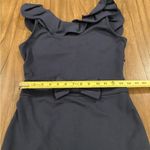 Red Valentino Spa ruffle Sheath bow Bodycon Mini Dress Navy Sleeveless short M Photo 5