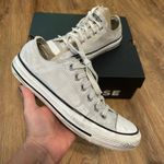 Converse  Chuck Taylor all star low top silver glitter lace up shoes sneakers  Photo 0