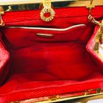 Vtg CARLO FIORI Italy snakeskin evening bag/clutch Photo 5