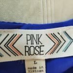 Pink Rose Large Royal blue cuffed sleeve with pockets mini dress Photo 3