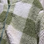 Green crop Sherpa jacket coat Size L Photo 3