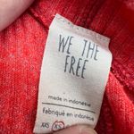 We The Free Londontown Thermal Oversize Top Red Orange Size XS Photo 8
