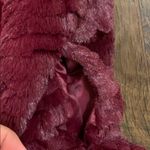 Me Jane  burgundy faux fur vest Photo 4