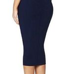 Nookie  Athena Halter Midi Dress Navy Blue Bodycon Halter Off The Shoulder XS New Photo 1