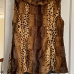 Classy Faux Fur Cheetah Print Jacket/Vest size Large Photo 3
